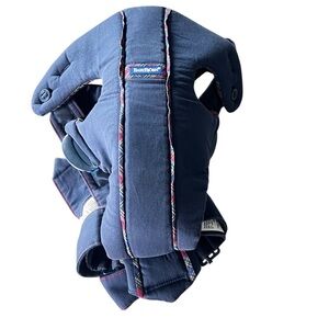 BabyBjorn Baby Original 100% Cotton Navy and Plaid